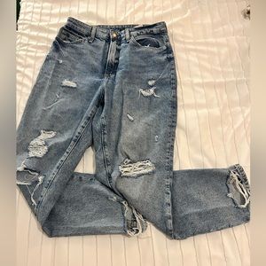 H&M Distressed Mom Jean